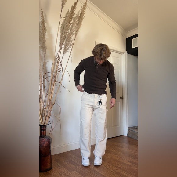 Old Navy Thermal Henley Long Sleeve Shirt - Picture 1 of 3